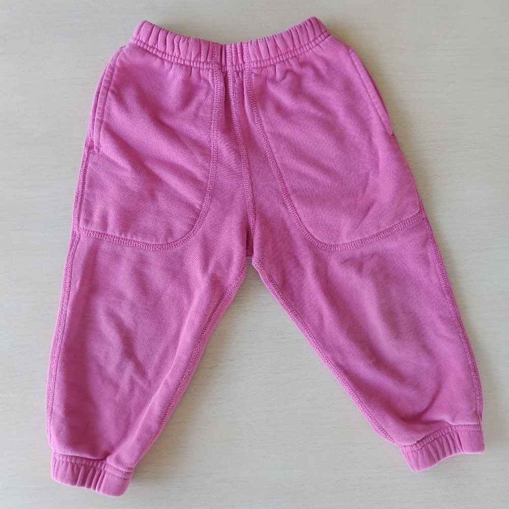 Hanna Andersson Pink French Terry Sweatpants / Size 3 Toddler - Picture 2 of 8